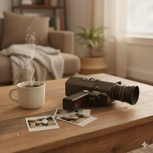 FOCAL XL-300 Super 8 Vtg Movie Camera with Shinkor Zoom Lens + Light + Case